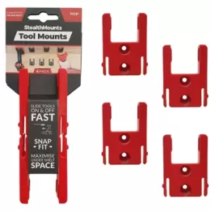 Image of Stealthmount - s red Tool Mounts for Milwaukee M18 Tools - Pack of 4 - n/a
