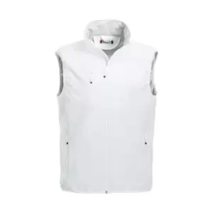 Image of Clique Mens Basic Softshell Gilet (S) (White)