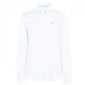 Image of Gant Oxford Stripe Shirt - Light Blue 455