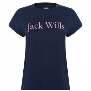 Image of Jack Wills Forstal Heritage T-Shirt - Navy