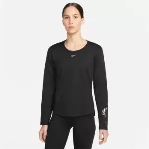 Image of Nike One Womens Tech Fleece Long-Sleeved Top - Black