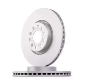 Image of TEXTAR Brake disc 92120505 Brake rotor,Brake discs VW,AUDI,SKODA,Golf V Schragheck (1K1),TOURAN (1T1, 1T2),Passat Variant (3C5),GOLF VI (5K1)