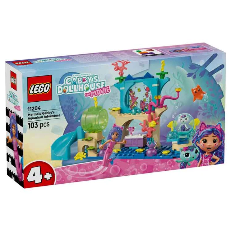 Image of LEGO Gabby'S Dollhouse Mermaid Gabby'S Aquarium Adventure Animal Toy 11204 1025730