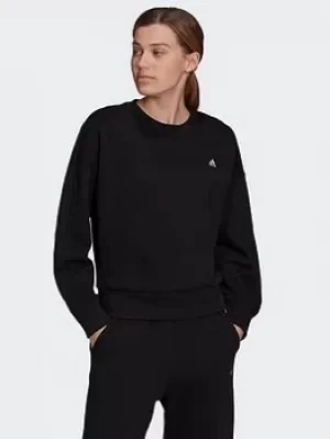 Image of adidas Sportswear Seasonals Stadium Sweatshirt, Grey Size M Women