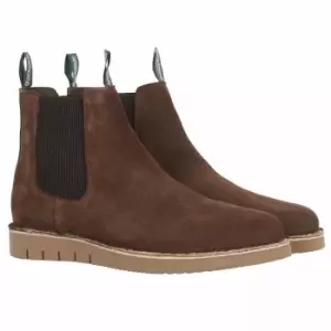 Image of Barbour Mens Gable Chelsea Boots Dk Brown 12