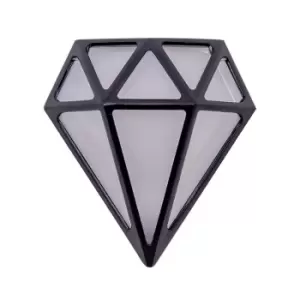 Image of Diamond Black Bathroom Wall Light