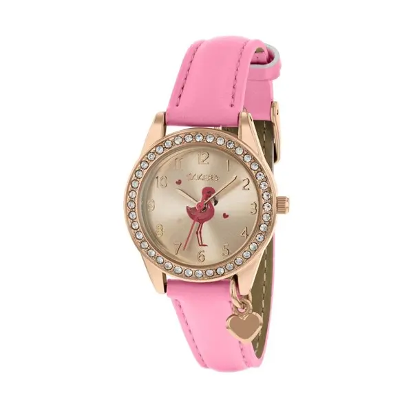 Image of Tikkers TK0188 Flamingo Pink Strap Children's Watch - W01146