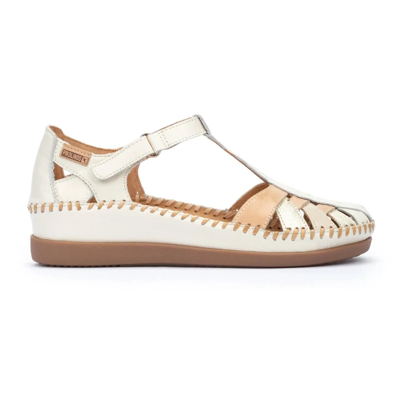Image of Pikolinos Cadaques Leather Closed Sandals White Women 40 (6.5);39 (5.5 to 6)