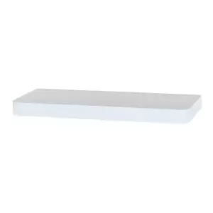Image of Trent Narrow Floating Shelf Kit in Matt White, 500mm x 145mm