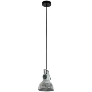 Image of Barnstaple Dome Pendant Ceiling Light Black - Eglo