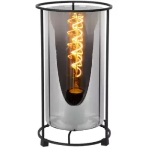 Image of Lucide DOUNIA - Table Lamp - Ø15cm - 1xE27 - Black