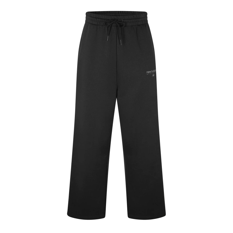 Image of New Balance Mens Trackside Open Hem Fleece Jogger Black male M