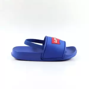 Image of Levis Batwing Kids Sliders - Blue