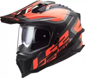 Image of LS2 MX701 Explorer HPFC Alter Motocross Helm, black-orange Size M black-orange, Size M