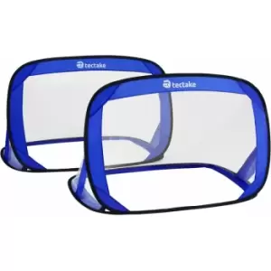 Image of Pop-up goals - football goals, football nets, goal posts - blue