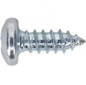 Image of Sealey STPP4813 Self Tapping Screw 4.8 x 13mm Pan Head Pozi Zinc DIN 7981CZ