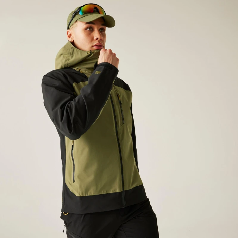 Image of Dare 2b Dare 2b Men 'Torrek' Waterproof Breathable 30/30 Jacket in Bottle Green Size: Small Bottle Green S Male 5063516133575