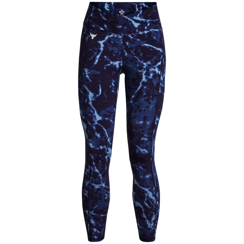 Image of Under Armour Armour Pjt Rck Lg Crsovr Akl Pt Gym Legging Womens - Blue Blue 6
