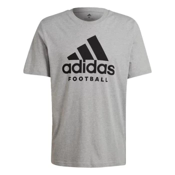 Image of adidas Football Logo T-Shirt Mens - Grey