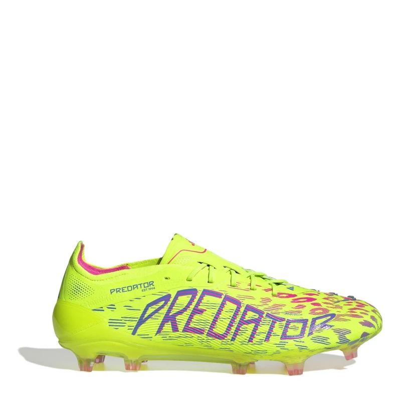 Image of adidas Predator Elite Firm Ground Football Boots Yellow/Pink male 9 (43.3)