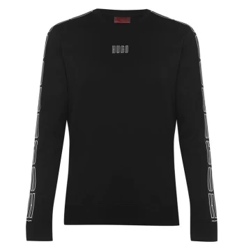 Image of Hugo Dobby 203 Crew Sweatshirt - Black