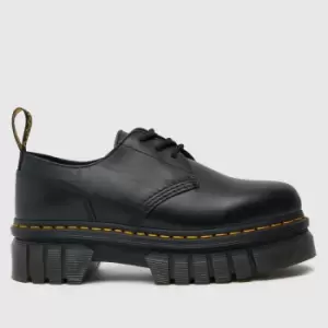 Image of Dr Martens Black Audrick 3 Eye Flat Shoes