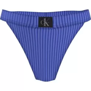 Image of Calvin Klein High Rise Bikini Bottoms - Blue