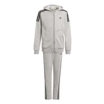 Image of adidas Tracksuit Kids - Medium Grey Heather / Black
