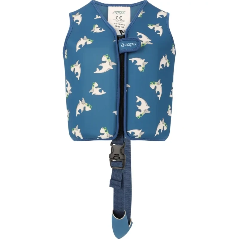 Image of Children's swimming vest Zigzag lamai Neoprene Bleu Unisex 3/6 ans