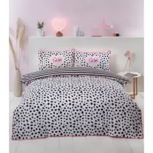 Image of Dalmatian Black Duvet Set - Double