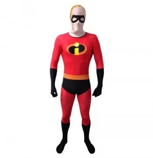 Image of Disney Pixar Mr Incredible Adult Unisex Cosplay Costume Morphsuit Medium Multi colour mlmricm m