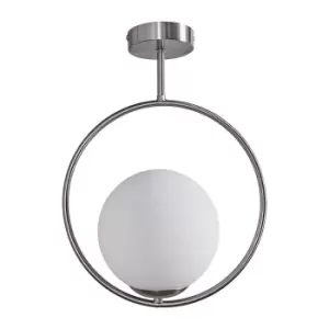 Image of Beauworth Brushed Chrome Ceiling Light Pendant