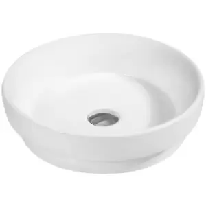Image of Ceramic Vert Round Countertop Basin - size - color White
