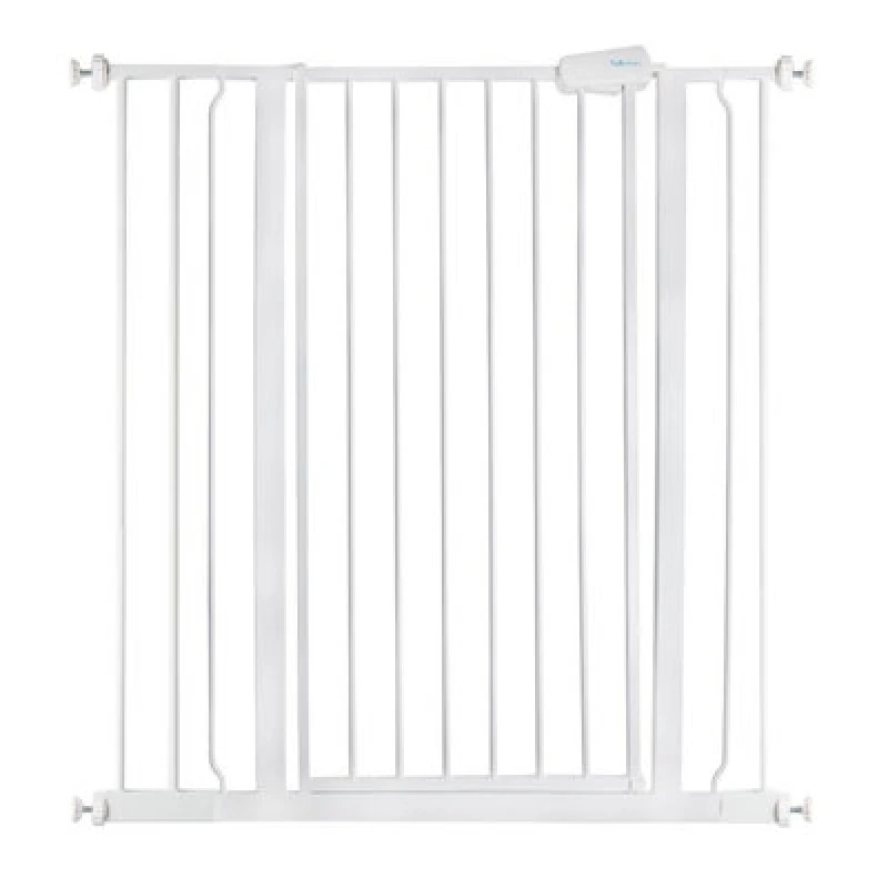 Image of Safetots Extra Tall Metal Safety Gate Pressure Fit, 94.3Cm - 101.9Cm, White, 104Cm In Height, Extra Tall Baby Gate