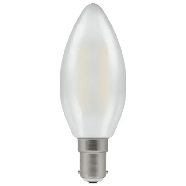 Image of Crompton LED Candle Filament Non-Dim Pearl 2.2W 2700K SBC-B15d