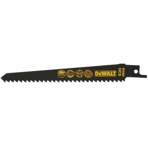 Image of DEWALT HSC Fine Fast Cuts and Curve Cutting Wood Reciprocating Saw Blade 152mm Pack of 5