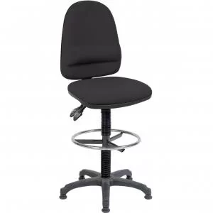 Image of Teknik Office Ergo Twin Black Fabric Operator Chair With Ring Kit