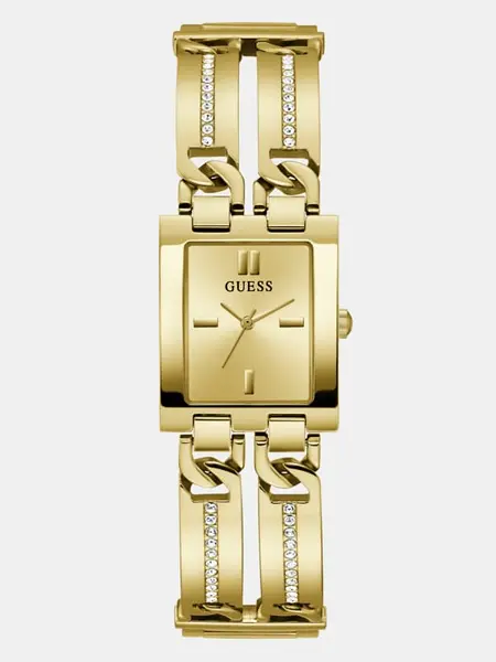 Image of Guess Analogue Watch With Crystal Applique Detailing 15000133 Gold