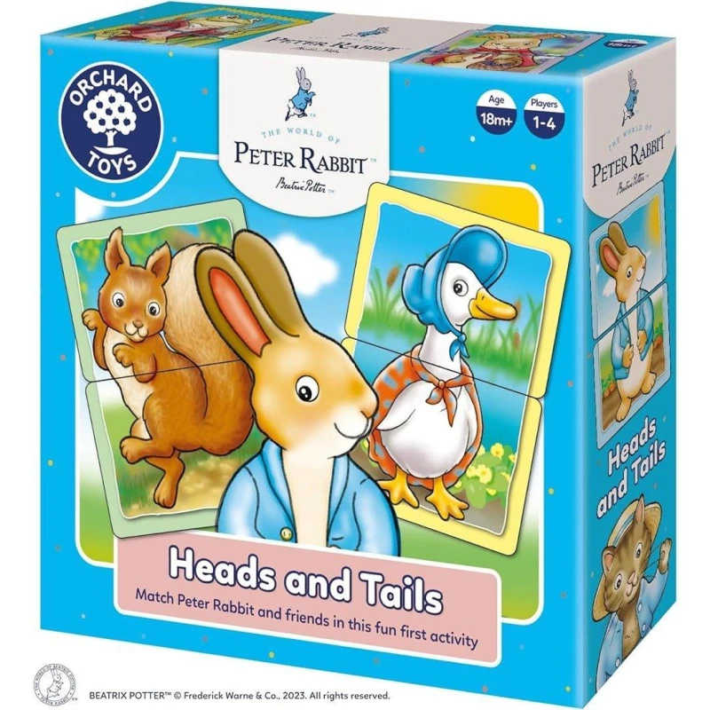 Image of Orchard Toys Peter Rabbit Heads And Tails Game Multi unisex