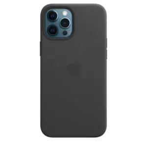 Image of Apple iPhone 12 Pro Max Leather Case with MagSafe Black MHKM3ZM/A