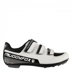 Image of Muddyfox RBS100 Mens Cycling Shoes - White/Black