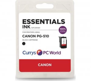 Image of Essentials PG-510 Black Canon Ink Cartridge
