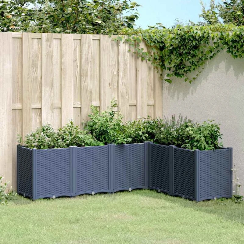 Image of VIDAXL Garden Planter Blue Grey 160x120x53cm pp Vidaxl 8721012410688