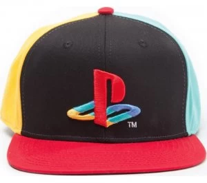 Image of Playstation Original Logo Snapback Cap - Multicoloured