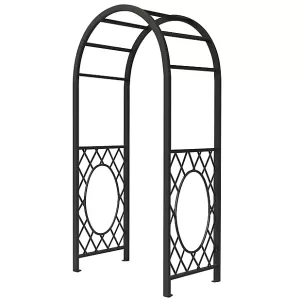 Image of Rowlinson Wrenbury Round Top Metal Garden Arch