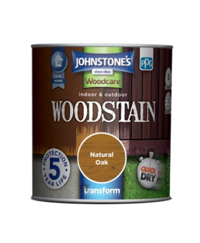 Image of Johnstone's Indoor & Outdoor Woodstain Natural Oak - 250Ml