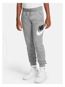 Image of Nike Older Boys Nsw Club + HBR Pant - Grey, Size S=8-10 Years