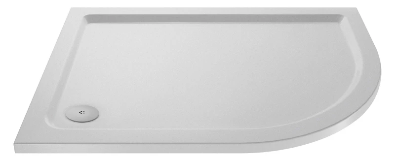 Image of Balterley Premium Slip Resistant Shower Tray - Right Hand Offset Quadrant - 1200mm x 900mm - White White