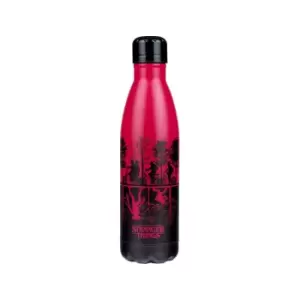 Image of Stranger Things Metal Water Bottle, red