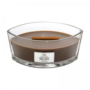 Image of Woodwick Amber and Incense Ellipse Candle 453.6g